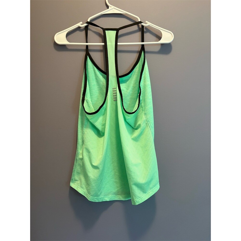 Under Armour HeatGear Tank Top Womens M Green Racerback Athletic - Picture 3 of 8